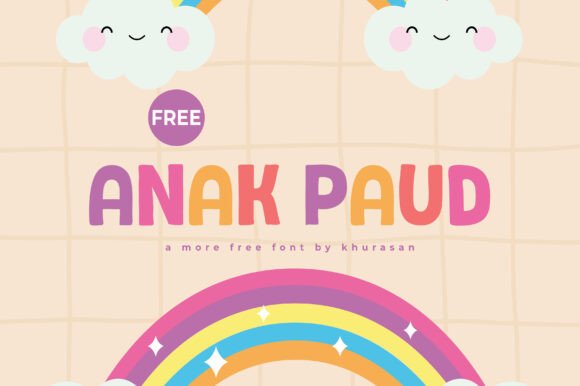 Anak Paud: A Modern Display Font for Creative Design Projects
