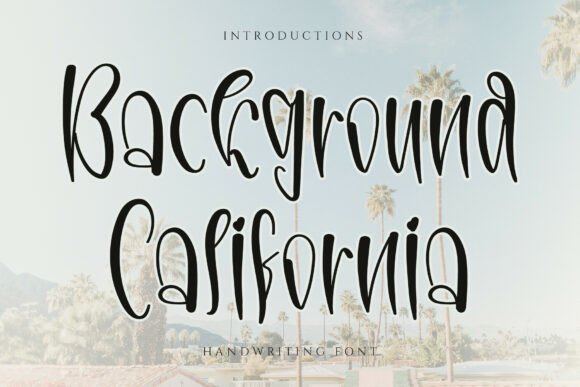 Background California: Elevating Design with a Delicate Handwritten Touch