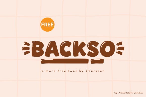 Backso: A Versatile Display Font for Creative Designers