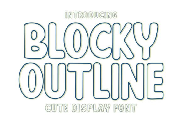 Blocky Outline: The Bold, Playful Font That Brings Nostalgia to Modern Design