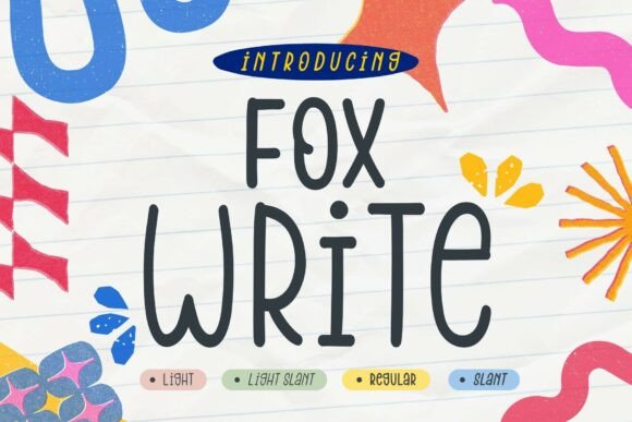 Bring Personality to Your Designs with Fox Write: The Cheerful Handwritten Font That Stands Out
