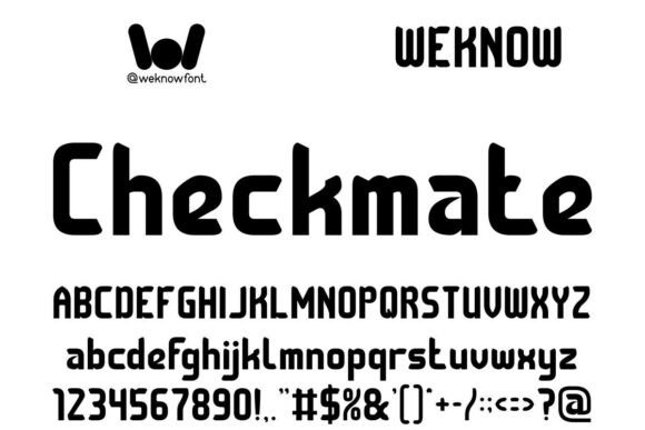 Checkmate: Where Modern Gothic Meets Sans Serif Elegance