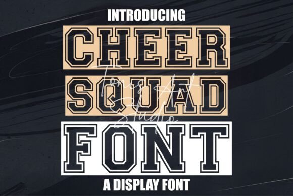 Cheer Squad: The Bold Typography Solution for Sports and Spirit Design