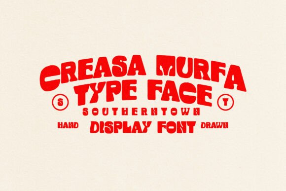 Creasamurfa Handdrawn: A Bold Typeface for Psychedelic Design Projects