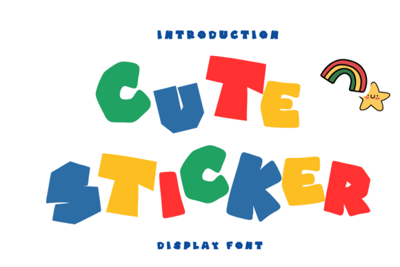 Cute Sticker: A Playful Font for Everyday Creativity