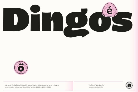 Dingos: A Dynamic Typeface for Modern Design