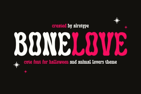 Discover Bone Love: The Retro Groovy Typeface That Combines Cute, Festive, and Spooky Vibes