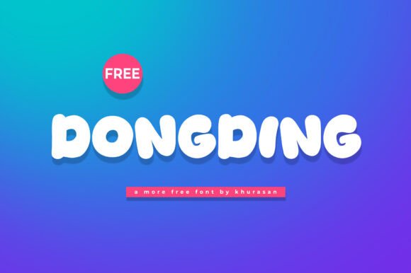 Dongding: A Modern & Cute Display Font for Creative Designs