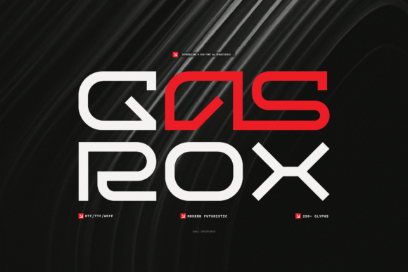 Gas Rox: A Bold Modern Display Font for Cutting-Edge Design