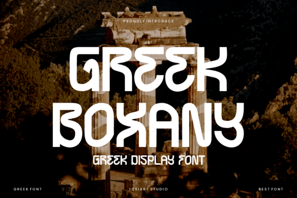 Greek Boxany: A Bold Choice for Creative Typography