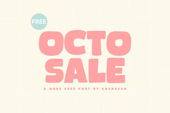 Octosale: A Modern and Cute Display Font for Creative Design Projects