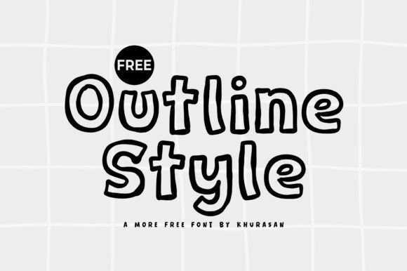 Outline Style: A Modern Font for Creative Design Projects