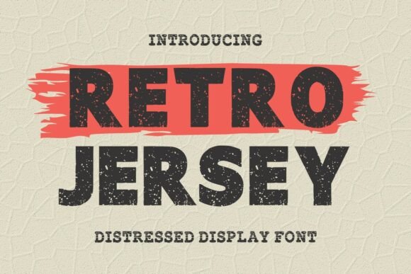 Retrojersey Regular: A Bold Font for Gritty Designs