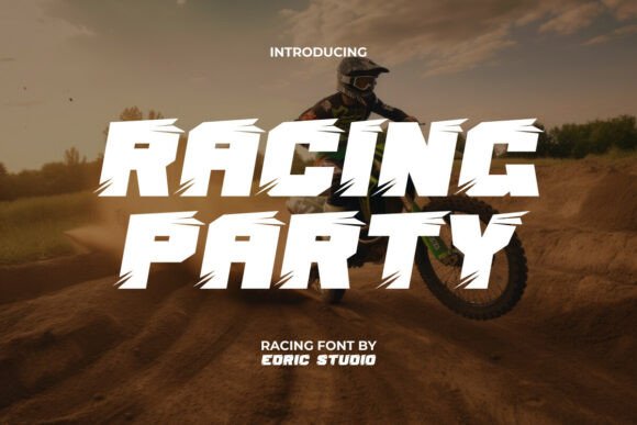 Rev Up Your Designs with Racing Party: The High-Octane Typeface for Speed-Centric Creatives