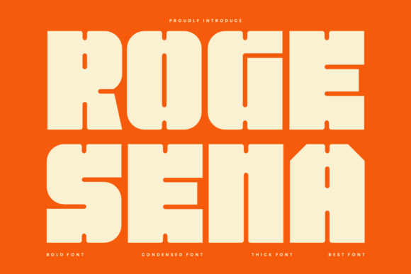 Roge Sena: A Bold Display Font for Impactful Design Workflows