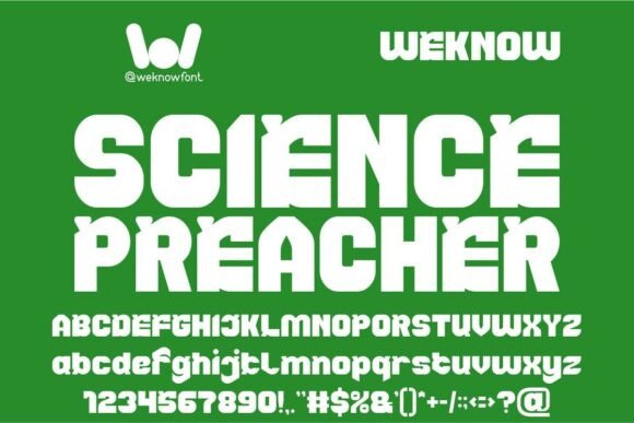 Science Preacher: A Bold Display Font for the Future of Design