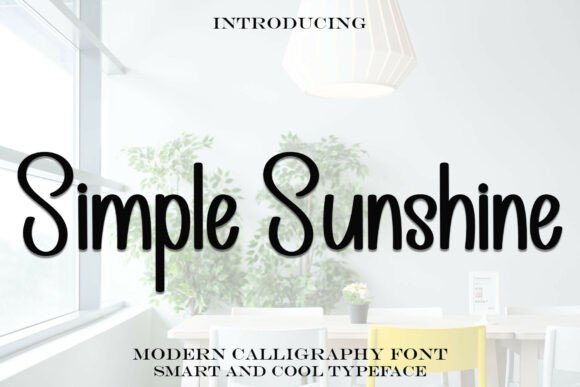 Simple Sunshine: The Handwritten Font Adding Joy and Elegance to Modern Design
