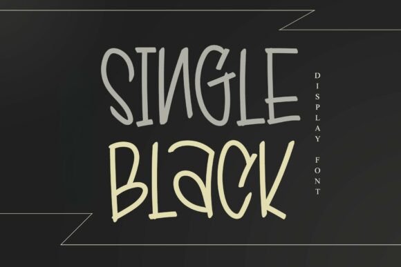 Single Black: A Playful Font with Bold Personality