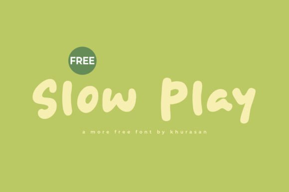 Slow Play Font: A Versatile Display Typeface for Creative Projects