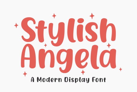 Stylish Angela: A Playful Typeface with Heart