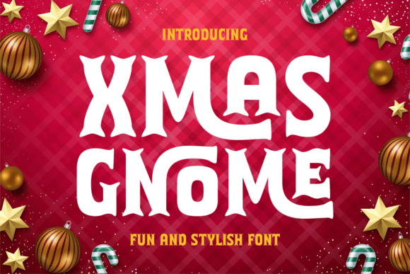 Xmas Gnome: A Cheerful Font for Holiday Designs